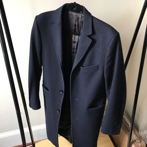 Navy Overcoat 36R
